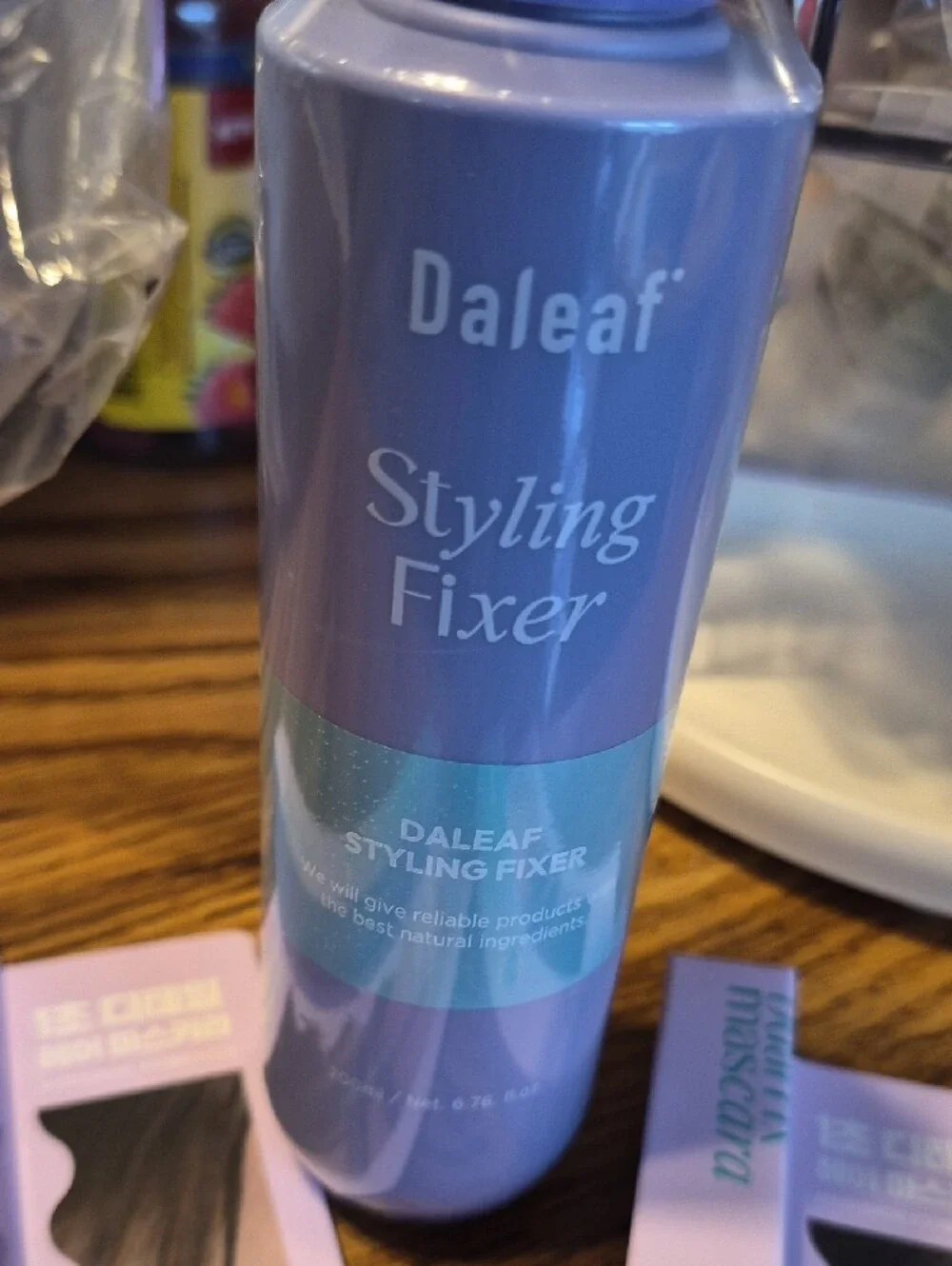 Purple Styling Fixer Spray - Lightweight Hair Hold Hair Mascara Nwt